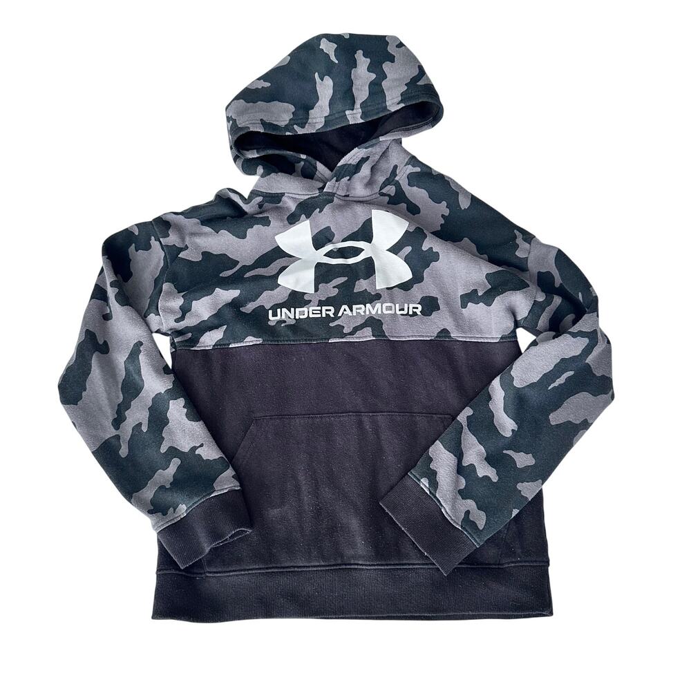 Under Armour Youth XL Camo Color Block Hoodie Sweatshirt
